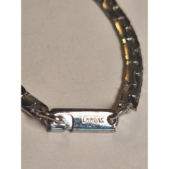 Emmons Vintage Silver Tone 15" Chain, Necklace, Choker Patent #3427691 - Picture 4 of 5